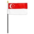 Singapore Flag 4 x 6 inch