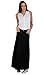 Denim Long Skirt - Black - Womens Black Full Length (SKIRT59)
