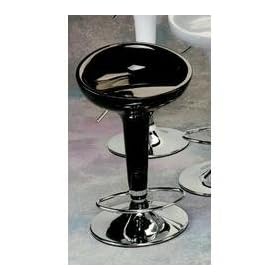 Click here to buy LumiSource Scooper Hydraulic Barstool, Black by LumiSource.