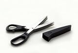 Stainless Steel 5-Blade Herb Scissors with Cover - Quality Kitchenware for Your Home