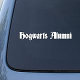 HOGWARTS ALUMNI - Vinyl Car Decal Sticker #A1607 | Vinyl Color: White