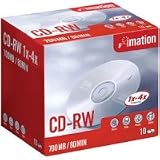 Imation CD-RW Slim Jewel Case 10PK 4X 80min 700MB