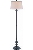 Lite Source LS-81577 Blaise Floor Lamp, Black with Linen Fabric Shade Lite Source LS-81577 Blaise Floor Lamp, Black with Linen Fabric Shade