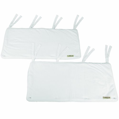 CribWrap Side Rail Covers 2-Pack WHITE