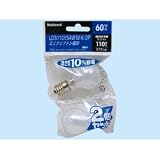 ナショナル ミニクリプトン電球　60形2個入 LDS110V54WWK2P