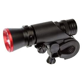 7dayshop Ultra High Power 3 Watt CREE LED Front Bicycle Flashlight with Mount - Red Ring Mount - Red Ring
