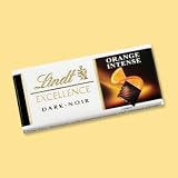 Orange Chocolate Excellence 35g Orange Intense Swiss Lindt Dark Chocolate 24 Bars in an Unopened Box Gift From Canada 840 Grams Almost 2 Pound of Excellence 47% Cocoa