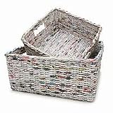Neu Home Recycled Newspaper Baskets (Set of 2) 2 ea