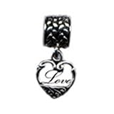 Dangling Love Vintage Heart Oriana Bead - Pandora Bead & Bracelet Compatible