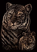 Childrens Toyshop  Toys : Engraving Art Silver Foil Copper Foil Cpfin-102 Tiger Cub