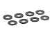 Daystar KU71074BK Black D-Ring Washers for Use with D-Ring Isolators