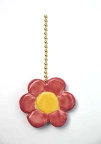Ceiling Fan Pull Chain: Pink Flower