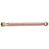 Watts FF18 3/4-Inch FIP Copper Water Heater Connector, 18-Inch