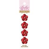 Bella Blvd Button Market Red Flower Plastic Buttons