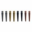 Quality Solid Brass Cribbage Pegs with a Tapered Body Design and an Easy Grip Top (2 gold/2 silver/2 black/2 copper)Plus Velvet Bag