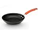 Rachael Ray Hard Anodized II Nonstick Dishwasher Safe Open Skillet, 10-Inch, Orange