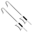 Chinese Hook Swords Set of 2 Silver