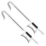  : Chinese Hook Swords Set of 2 Silver