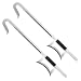 Sporting Goods : Chinese Hook Swords Set of 2 Silver