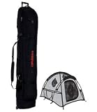 Burton Wheelie Condo 166 Padded Snowboard Travel Bag with 2 Person Tent, True Black