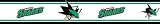 San Jose Sharks Peel and Stick Wallpaper Border