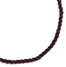 Sterling Silver Adjustable Burgundy Rayon Cord, 15-19