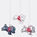 Mini Glass Scottie Dogs Christmas Ornaments, Set of 3