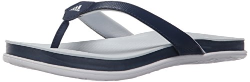 adidas Performance Women's Supercloud Plus Thong W Athletic Sandal,Blue/Halo Blue/White,9 M US