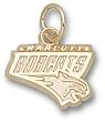 Charlotte Bobcats Logo 3/8" Charm/Pendant -14K/10K, Stainless Steel or Gold Plated