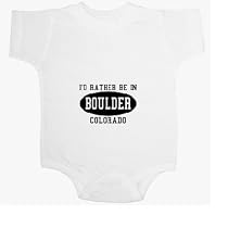 I'd Rather Be in Boulder Baby Ultrasoft Onesie