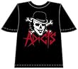 THE ADICTS - Skull - Black T-shirt