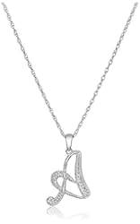Sterling Silver Diamond Pendant Necklace (0.02 cttw, I-J Color, I2-I3 Clarity), 18"