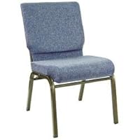Plush Stacking Church Chair with Goldvein Frame