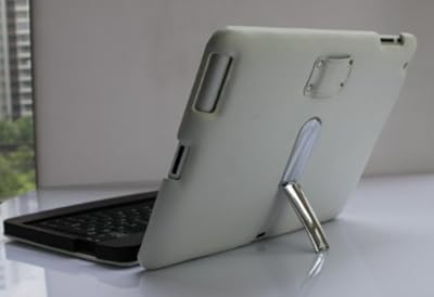 Menotek iPad 2 and new iPad (iPad 3) Bluetooth Keyboard Plus White Snap On Case For Apple iPad 2 and new iPad (iPad 3 / HD) 3G, 4G and Wifi models 16GB, 32GB, 64GB