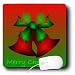 Yves Creations Christmas Bells - Christmas Red Bells I - Mouse Pads