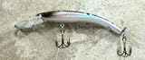 Jlvlures JLV Lures Raptor Minnow Freshwater Diver Holographic Silver : Walleye Sauger Pike Bass Steelhead Crankbait Deep Troll Tantalizing Curve Body Wobble Kicking Rattle Rattling Trolling Casting Cast Treble Bronze Hook Darting Structure Fishing Gravel Bottom Rock Stump