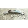 Jlvlures JLV Lures Raptor Minnow Freshwater Diver Holographic Silver : Walleye Sauger Pike Bass Steelhead Crankbait Deep Troll Tantalizing Curve Body Wobble Kicking Rattle Rattling Trolling Casting Cast Treble Bronze Hook Darting Structure Fishing Gravel Bottom Rock Stump