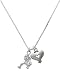 Softball Catcher and Silver Heart Charm Necklace