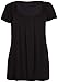 PurpleHanger Women's Plus Size Shaped Neck Gathered Tee Tops