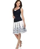 Jones New York Signatuure Petites Buckle-Trim Tank Top & Printed Pleated Skirt