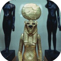 Coaster Set - 4 pcs - SQUARE - Designer Coasters: Country: Egypt - (CSCEG-104) Egyptian Artifact