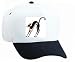 White Cap with arched, cat, hissing, scared, feline