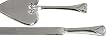 Hortense B. Hewitt Wedding Accessories Reflective Heart Cake Knife and Server Set