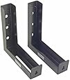 Elite Screens 6" Wall and Ceiling Hanging L-Brackets for Manual/Spectrum/VMAX2 series, Black, ZVMAXLB6-B