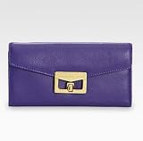 MARC by Marc Jacobs Bianca Continental Long Wallet Clutch Purse - Royal Purple