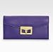 MARC by Marc Jacobs Bianca Continental Long Wallet Clutch Purse - Royal Purple