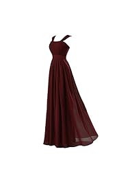 Corset   Waistline Floor Length Chiffon/Polyester Cap Sleeves Pleated Lace-Up Bridesmaid Dress/Prom Dress 
