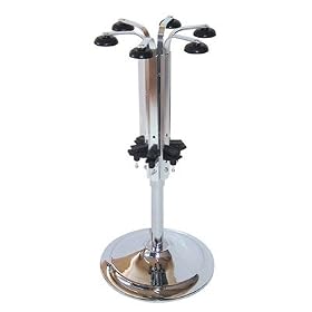 Heavy base rotary Bar Optic Spirit stand, 70cl brackets, 6 bottle