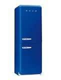 50's Style Retro Fridge Freezer - Left Hand Hinge Blue (FAB32BLS7_BL)