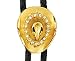 Apparel : Fancy Cowboy Hat Bolo Tie with Austrian Crystals Hatband, Choice of Colors: Gold or Silver
